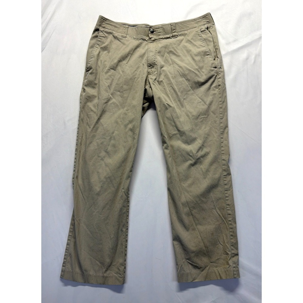 PGA TOUR Chino Pants Mens 36x30 (Fits 37x28) Beige Cotton Straight Leg Casual